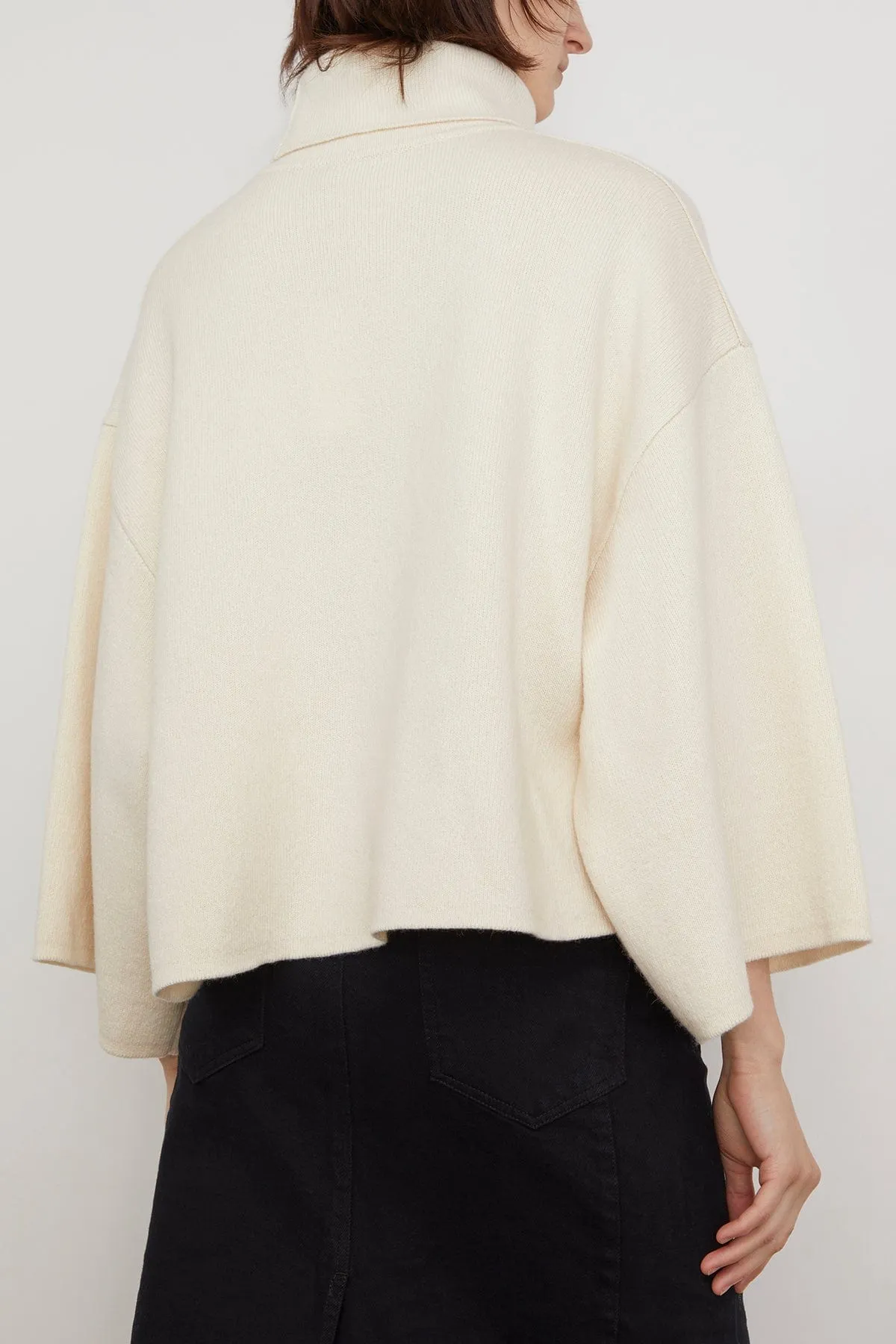 Double Face Eco Cashmere Sweater in Ivory