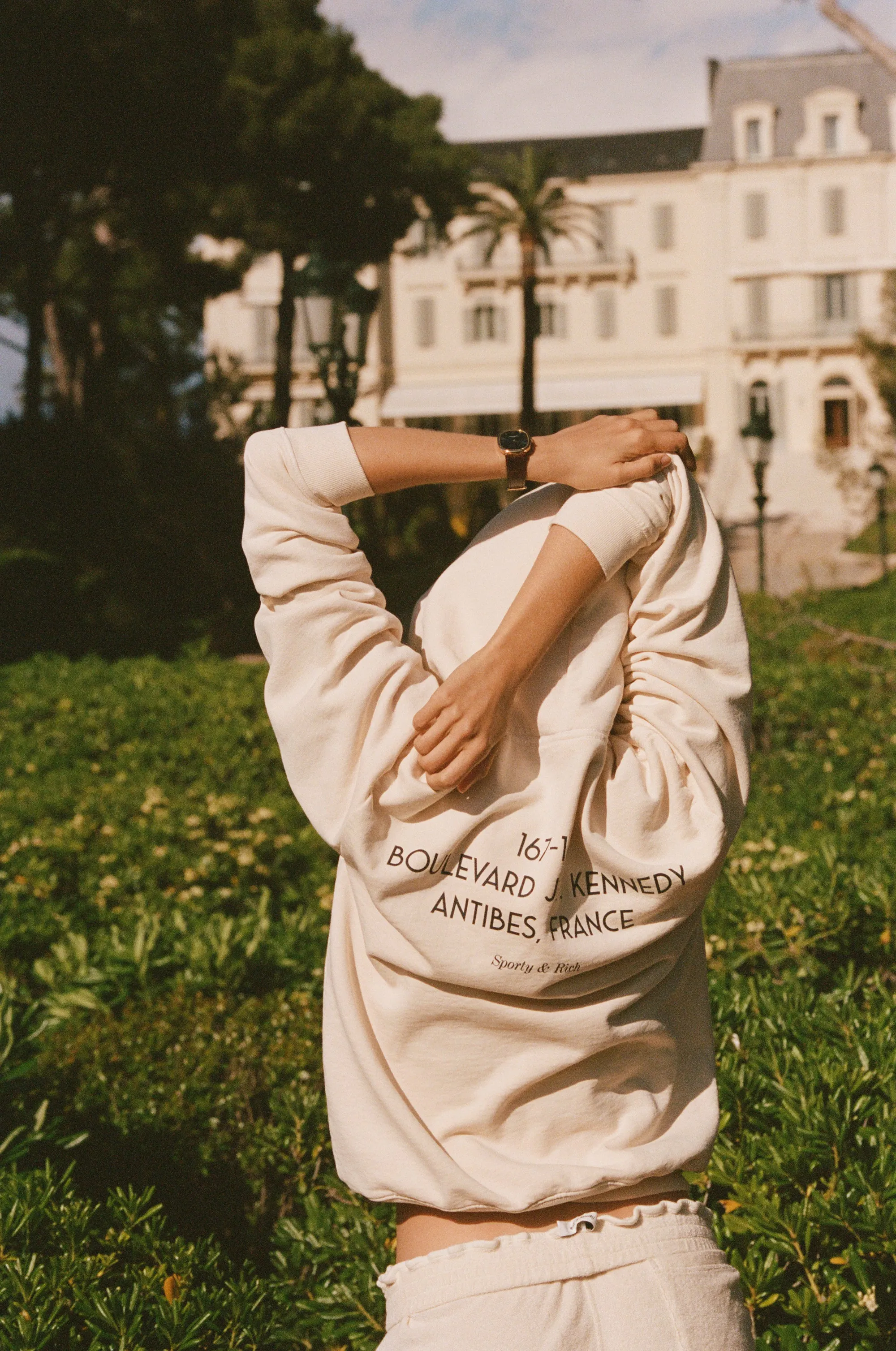 Eden Crest Kennedy Hoodie - Cream/Navy