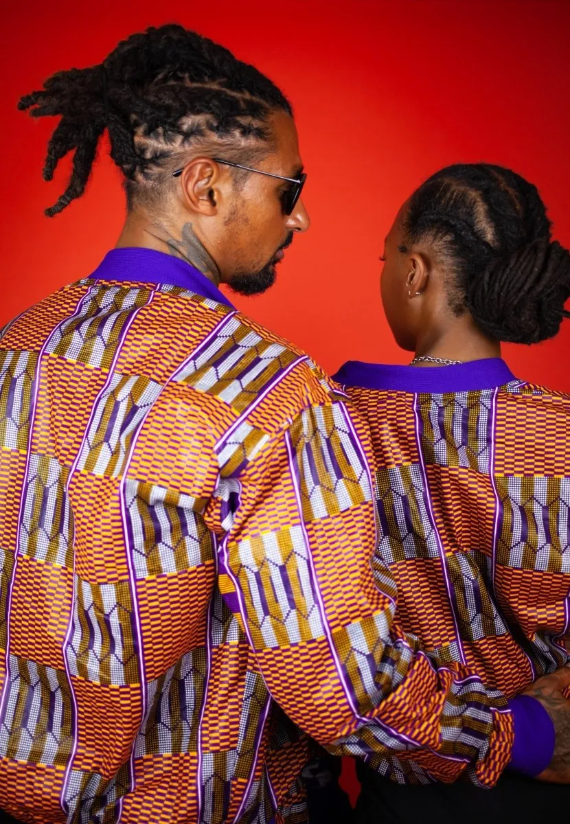 Festival Jacket In Brown Kente