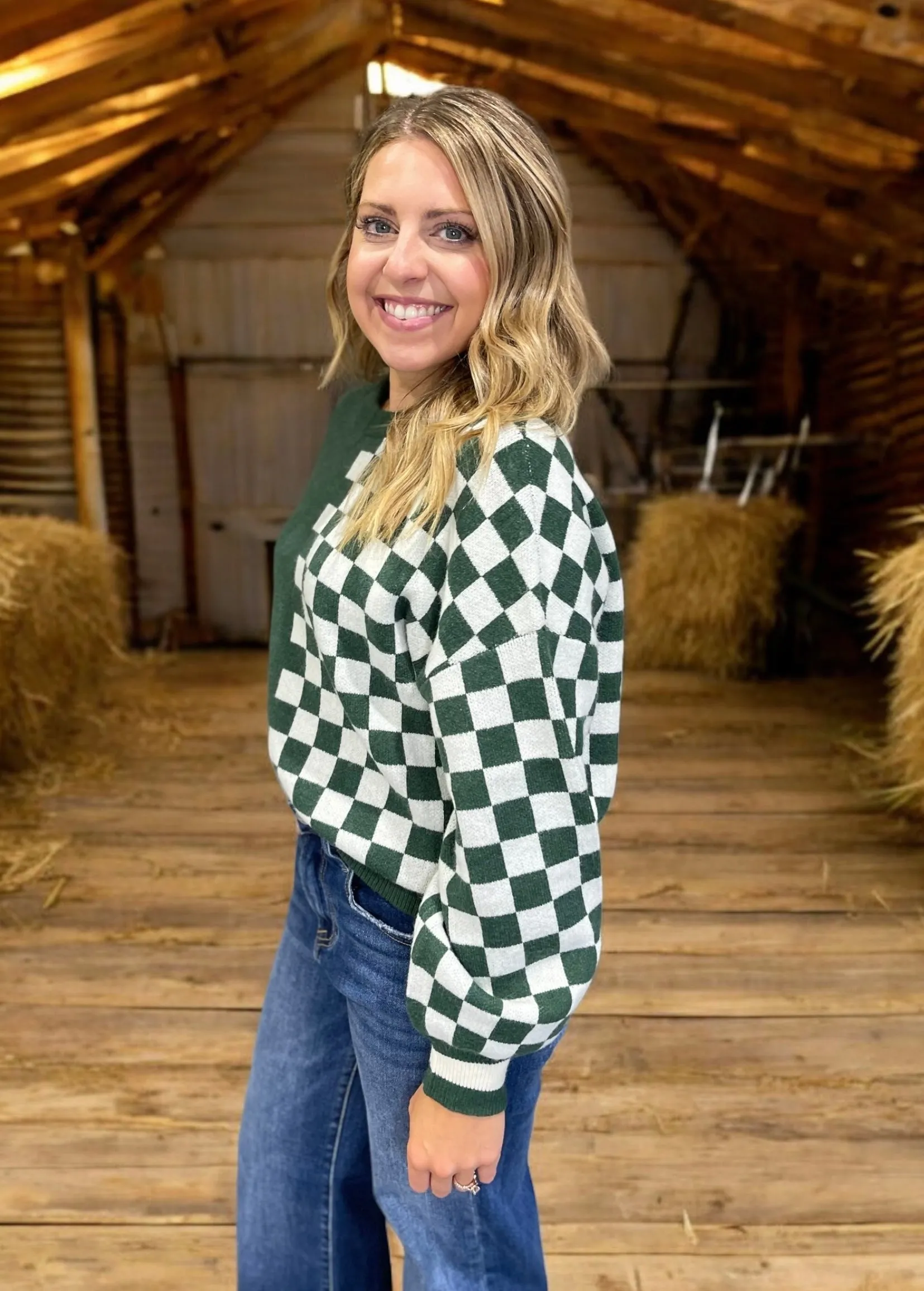 Georgia Checkered Sweater