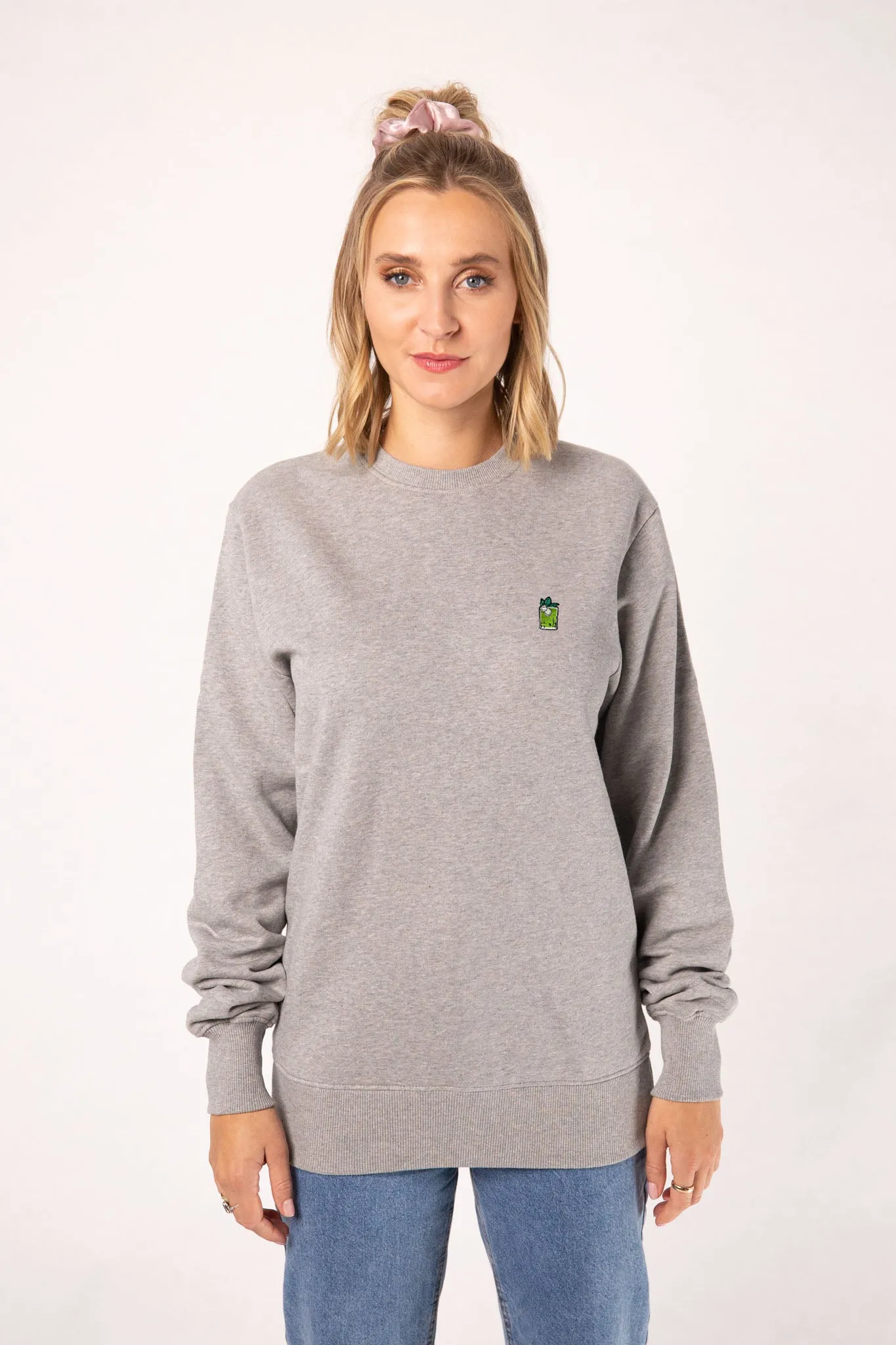 Gin Basil Smash | Bestickter Bio-Baumwoll Frauen Pullover