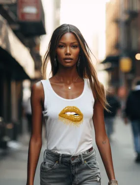 GOLDEN LIPS RACERBACK - WHITE