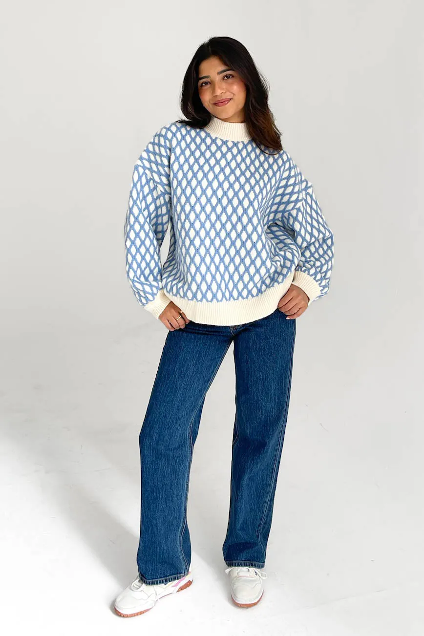 Good Intentions Sweater in Blue