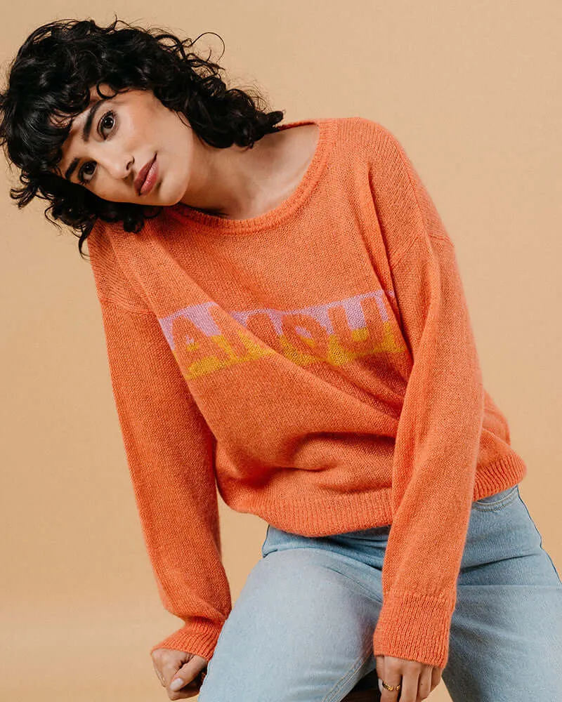 Grace & Mila - Machou 'Amour' Orange Sweater