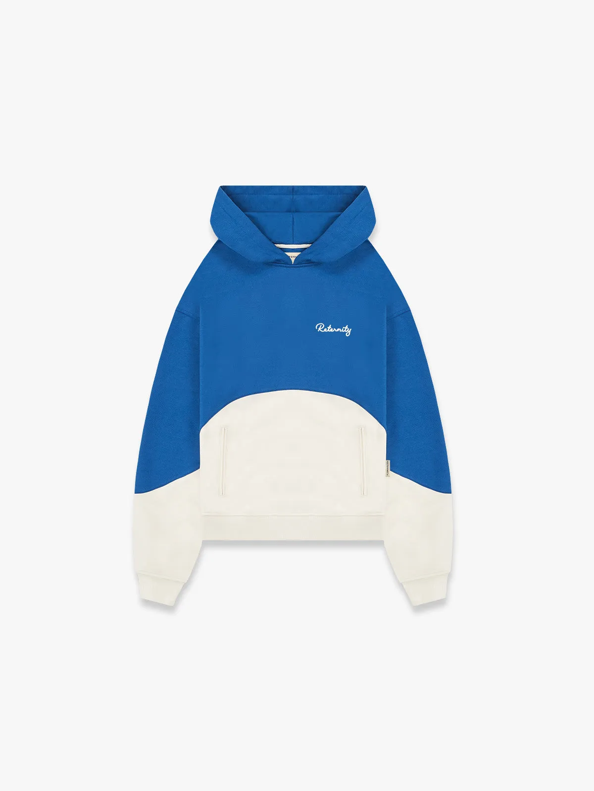 HOODIE BICOLOR SPLIT - DARKBLUE/CREAM