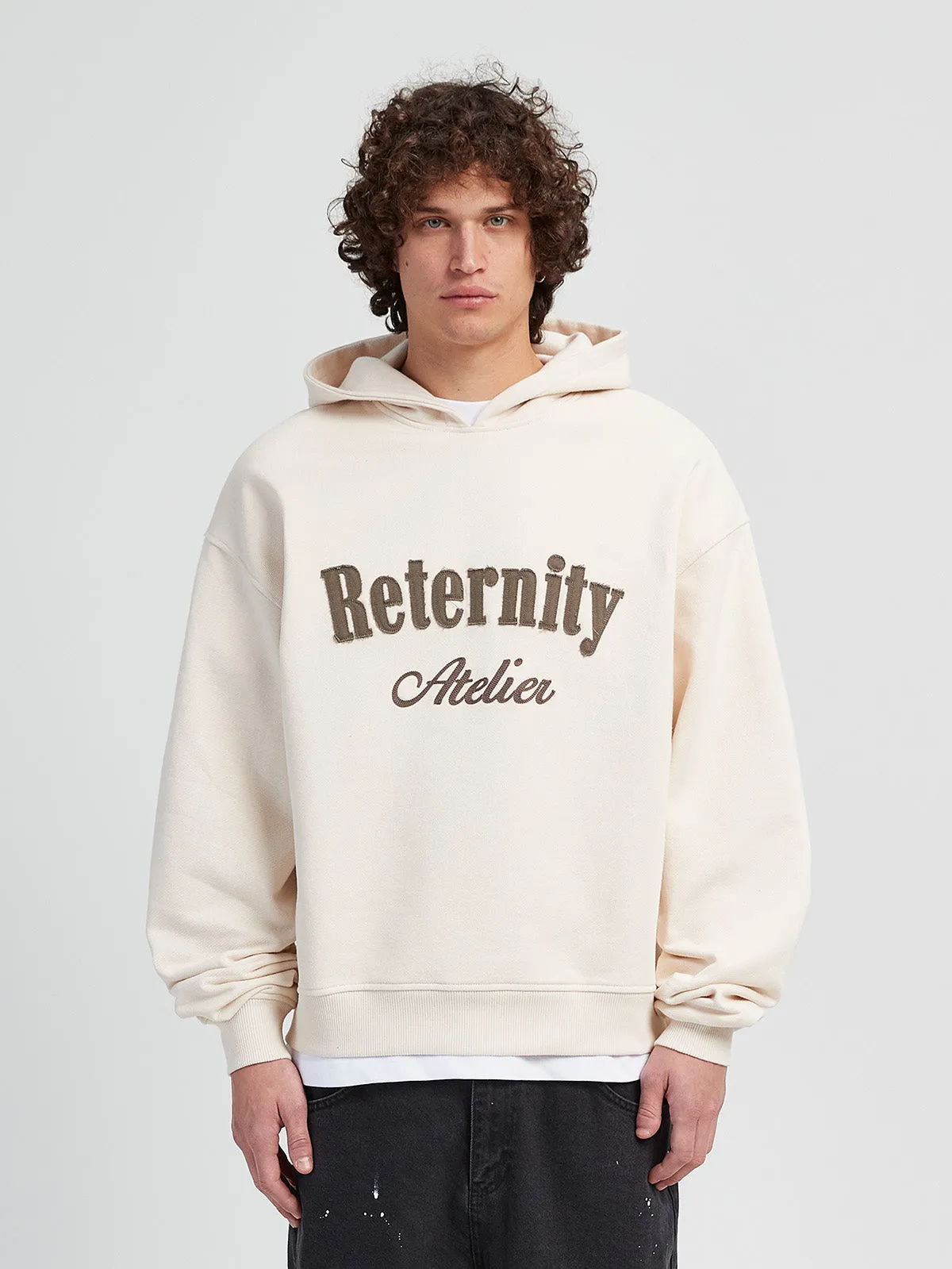 HOODIE ‘RETERNITY ATELIER’ - CREAM