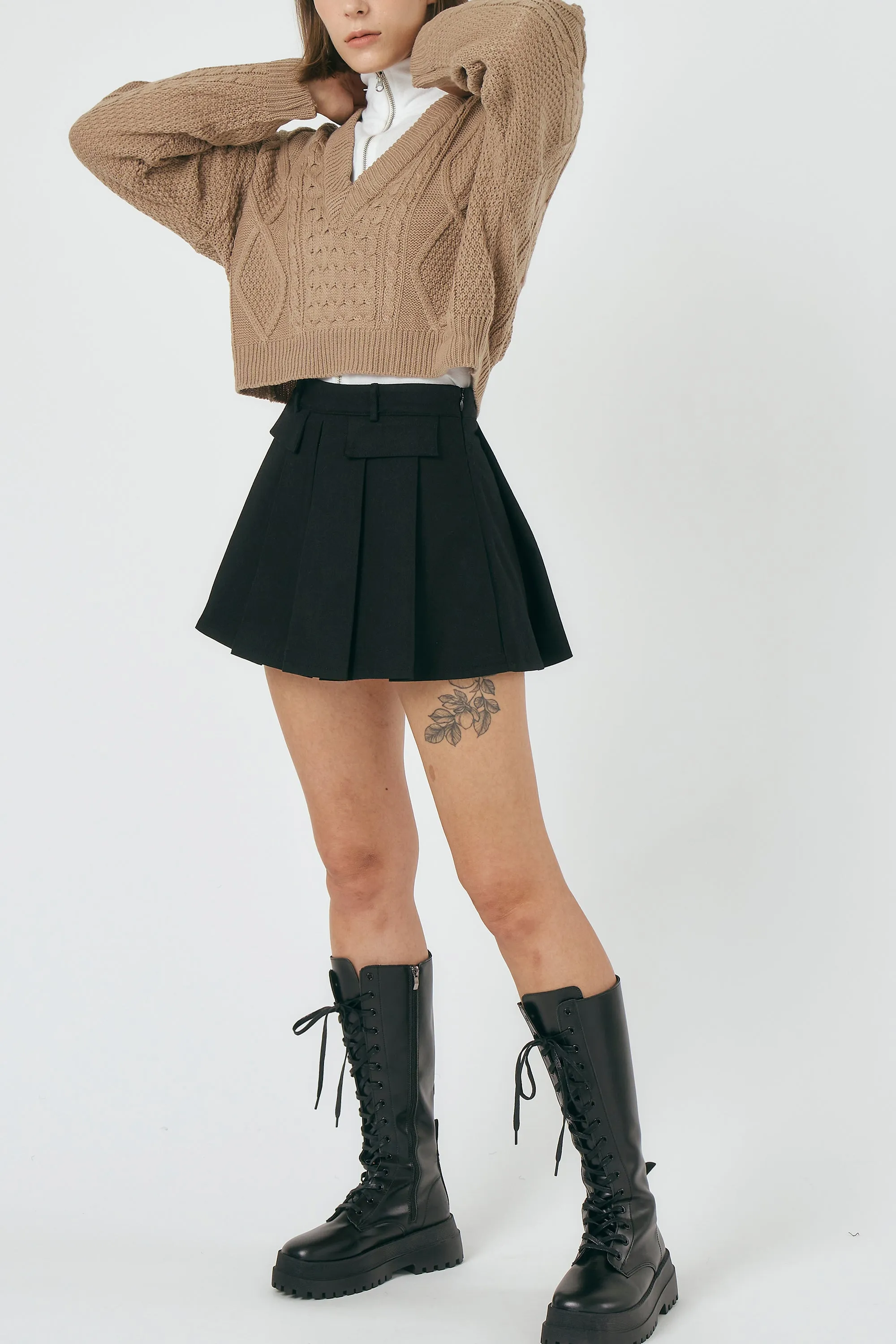 Ivy Cropped Sweater Top