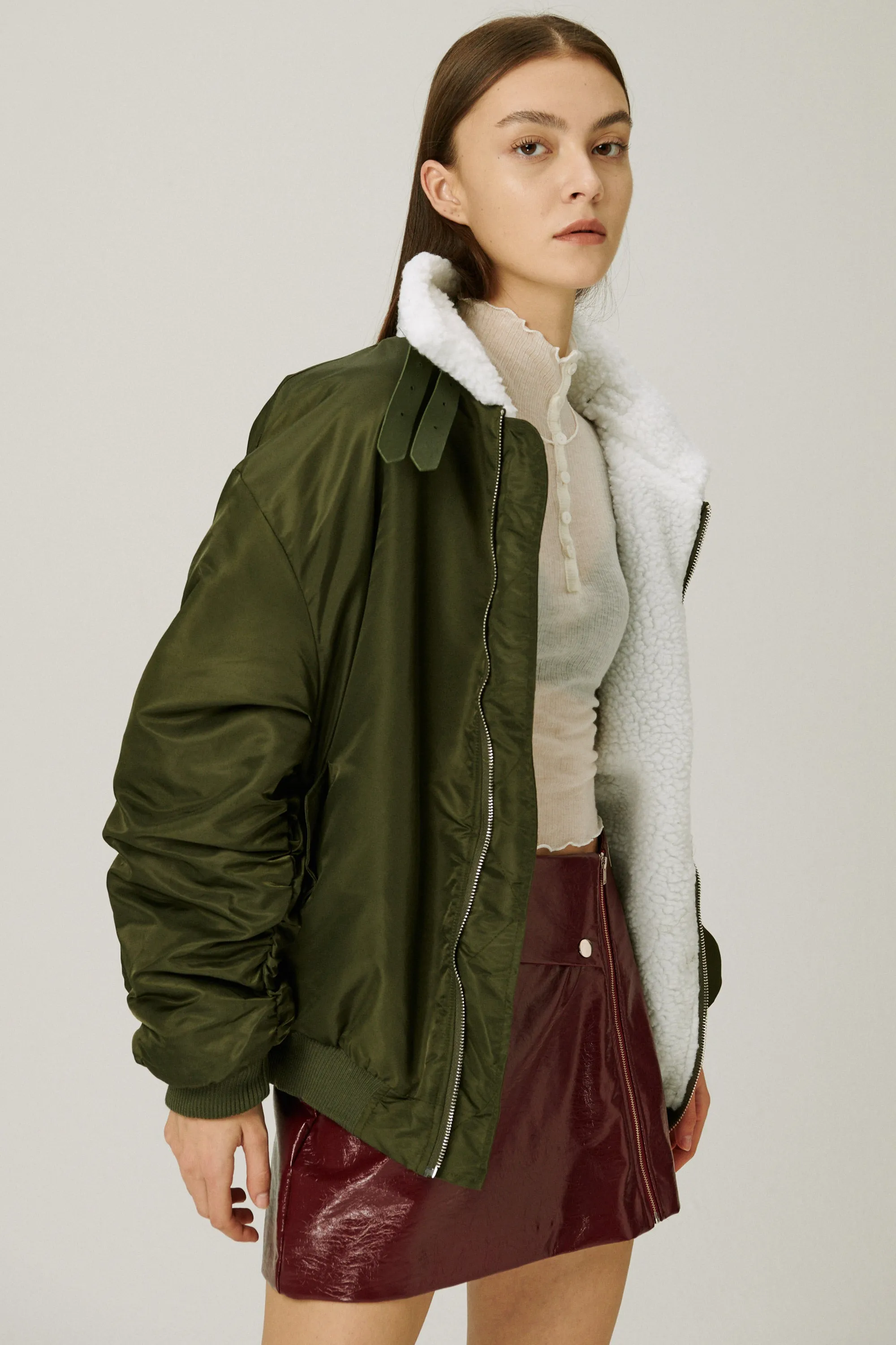 Izzy Borg Lined Aviator Jacket