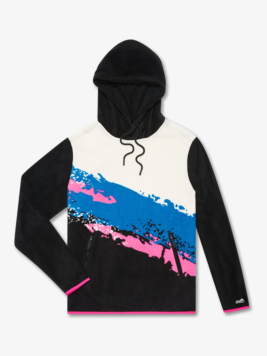 Low-Pile Fleece Hoodie (Retro Splash)