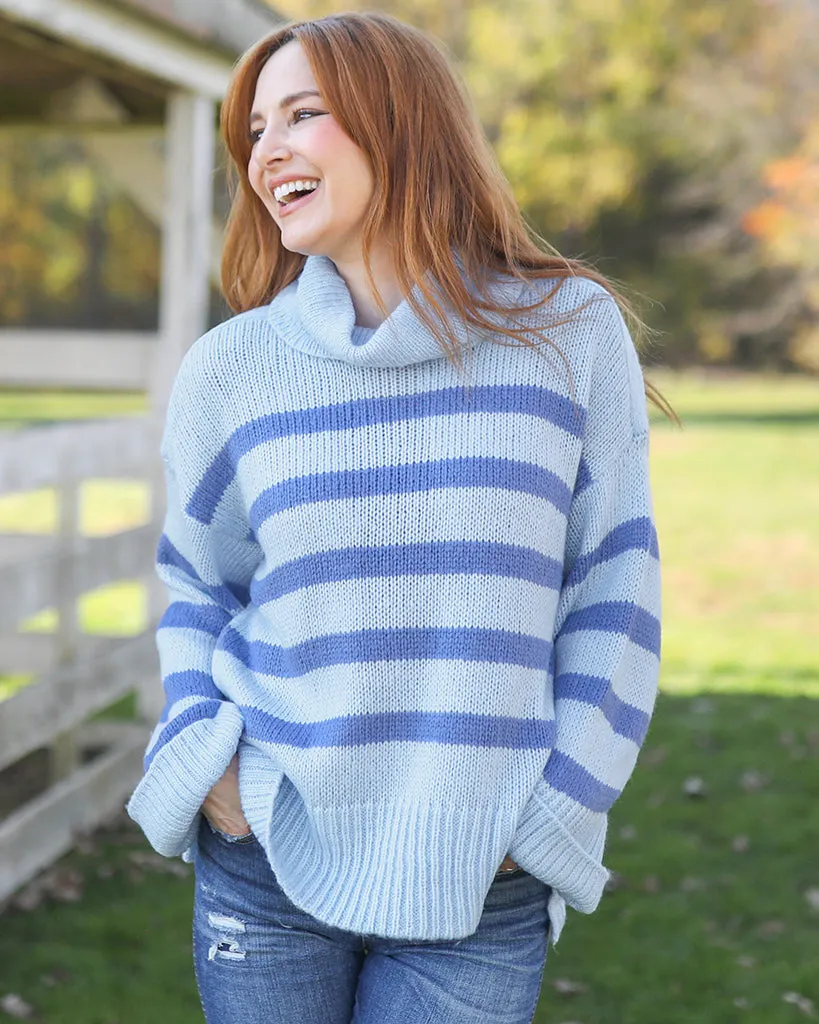 MALLORY STRIPED T NECK CHUNKY