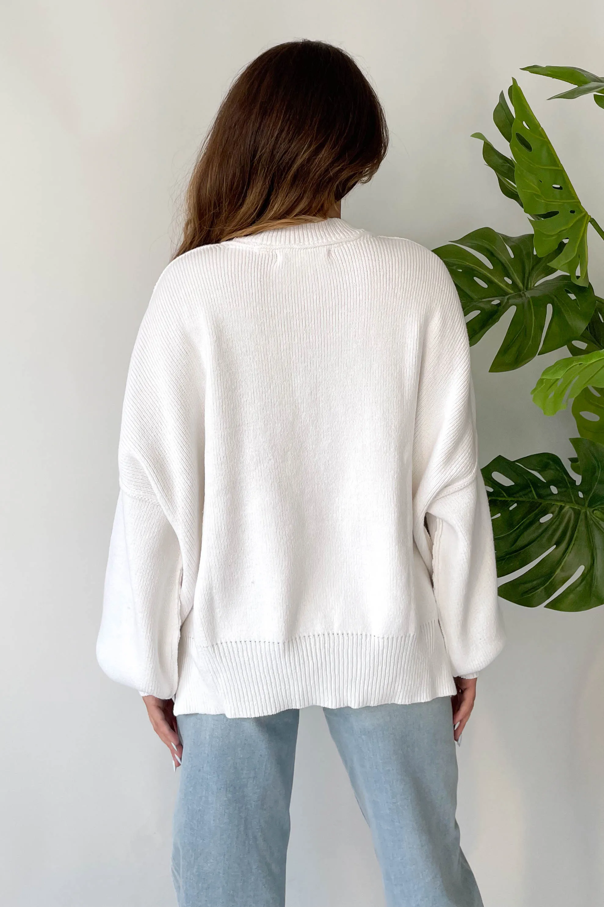 Martha Sweater in White