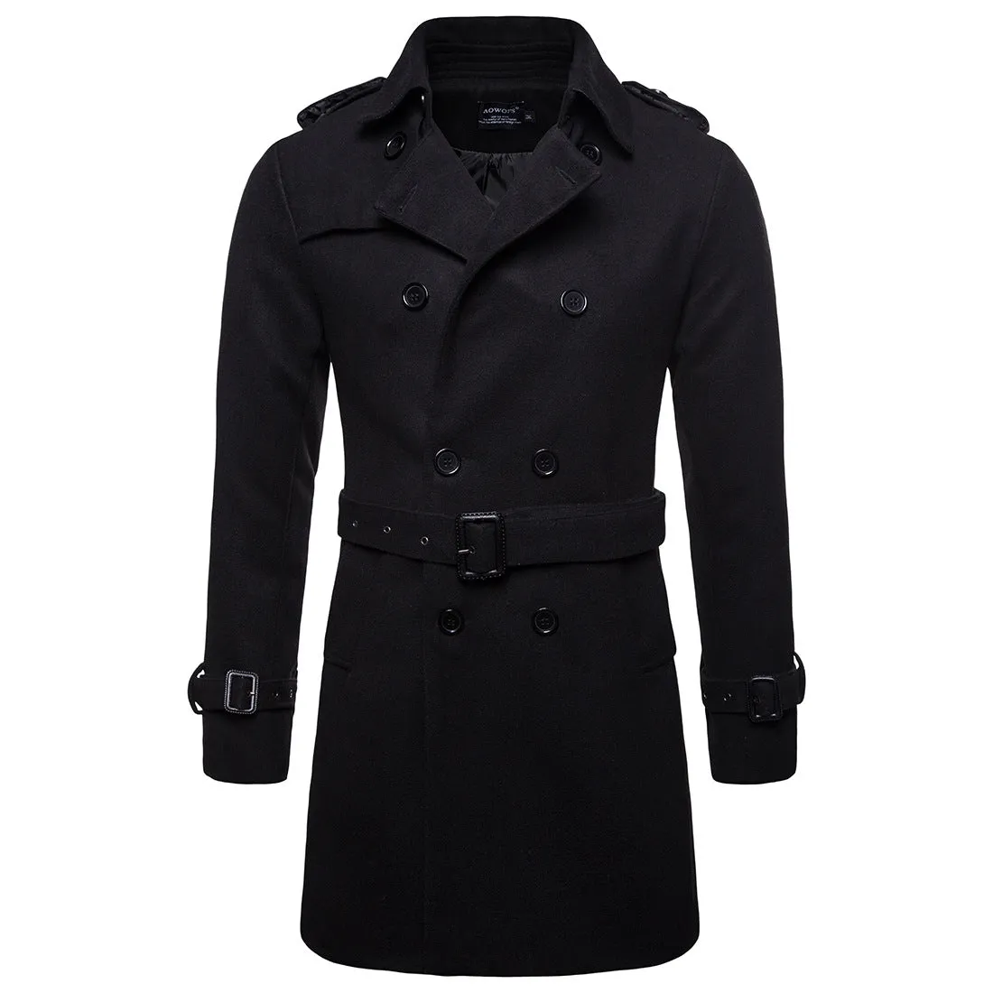 Men's Formal Business Fall Winter Casual Lapel Double Breasted Coat Short Jacket | 9280