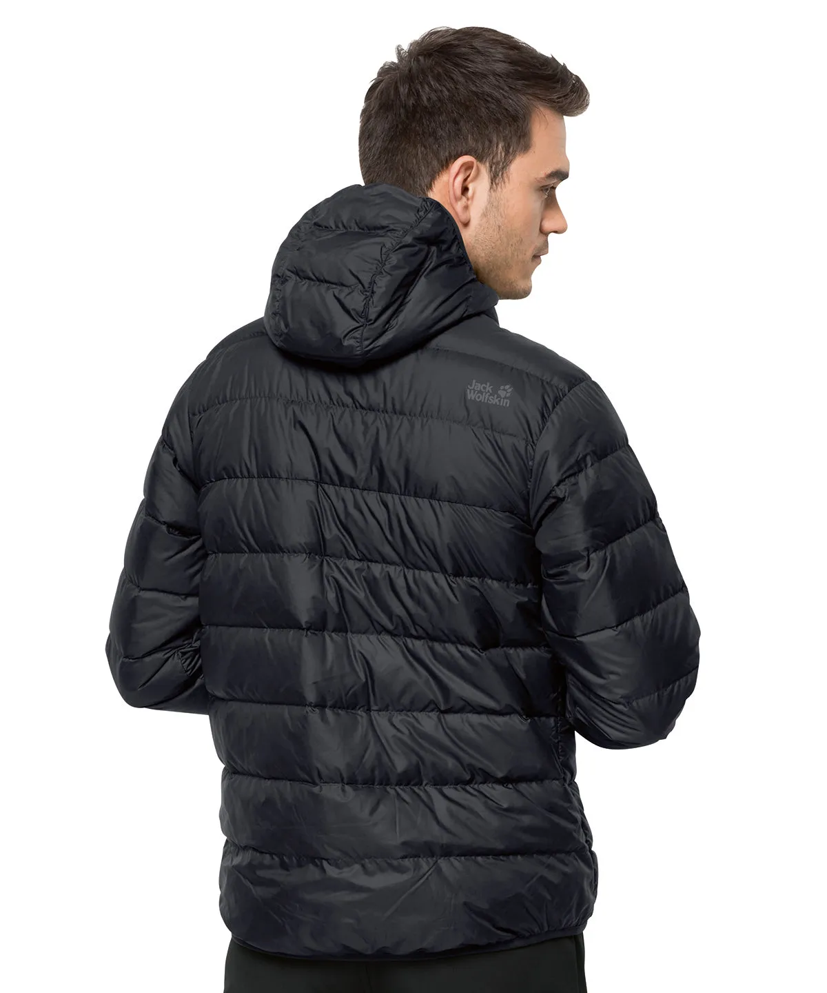 Men's Jack Wolfskin Feather Down Hooded Jacket {JW018}