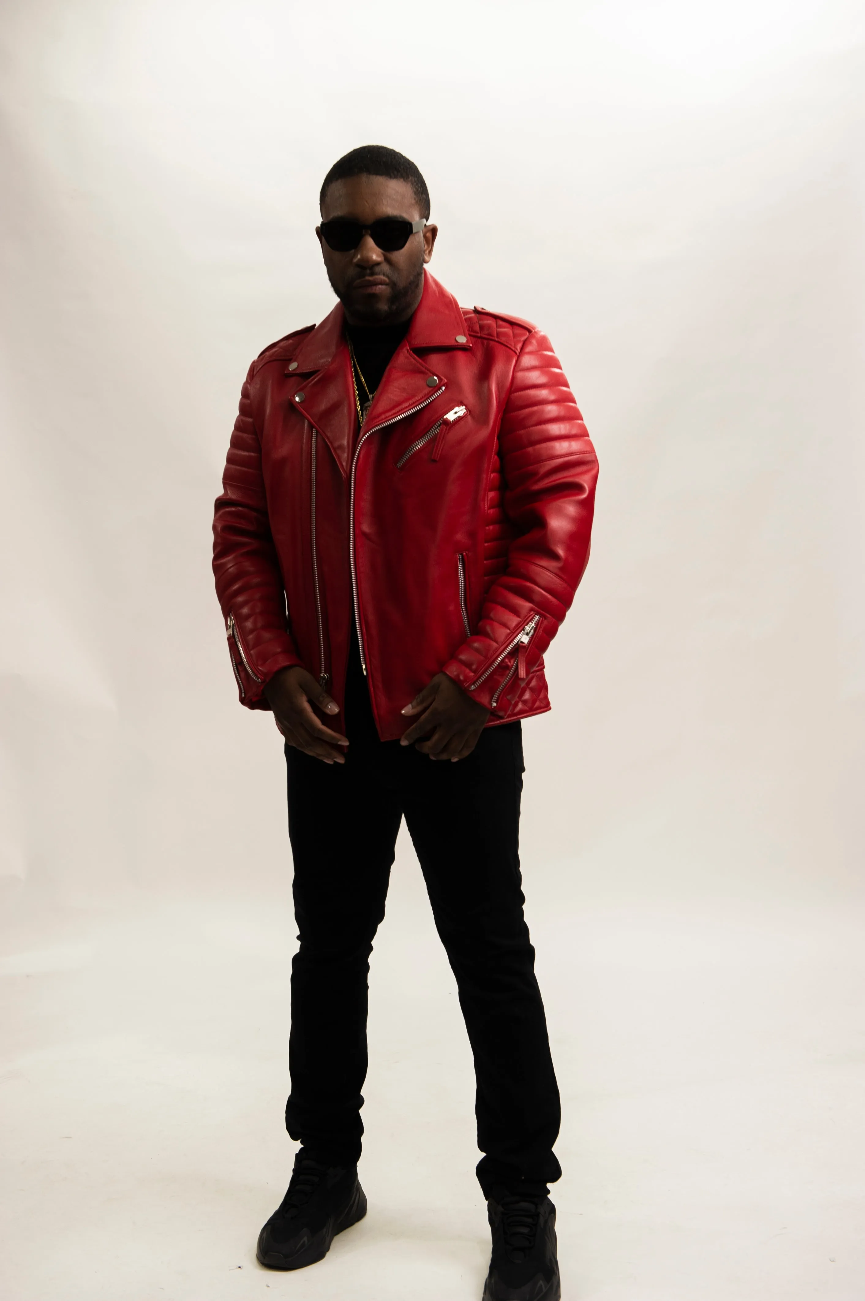 Men's Jay Biker Jacket Red