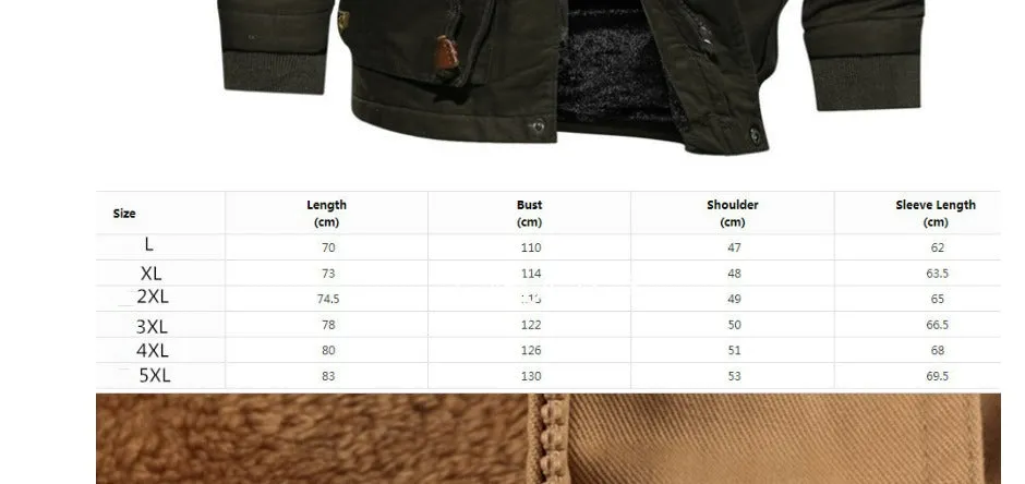 Men's Winter Fleece Warm Hooded Blazer Multi Pockets Casual Cotton Jacket | 9933