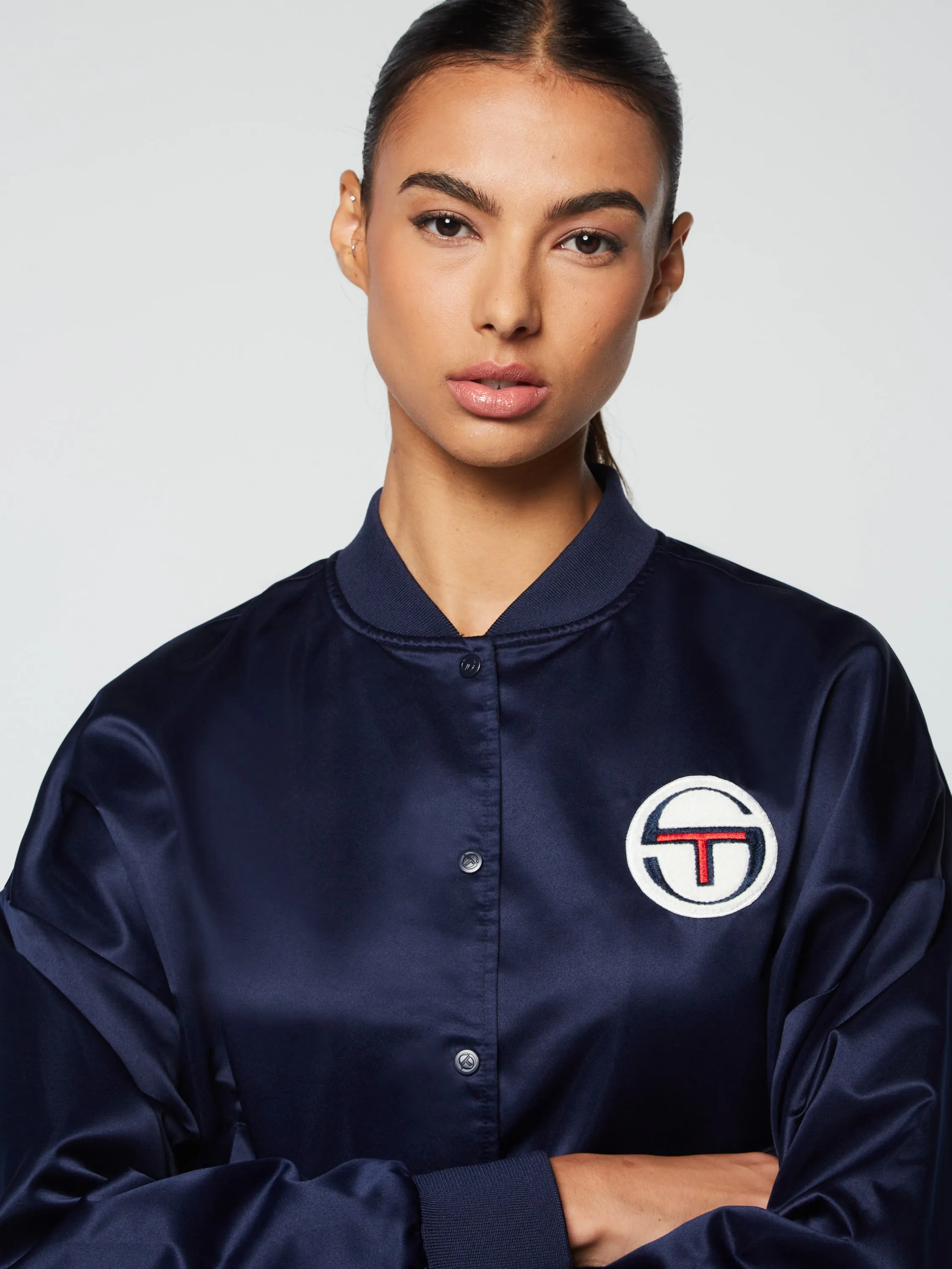 Miss Angela Bomber Jacket- Maritime Blue