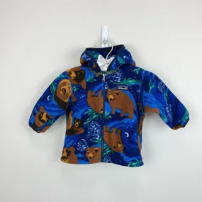 Patagonia Synchilla Fleece Cardigan Jacket Nighttime Bears Viking Blue 6 Months