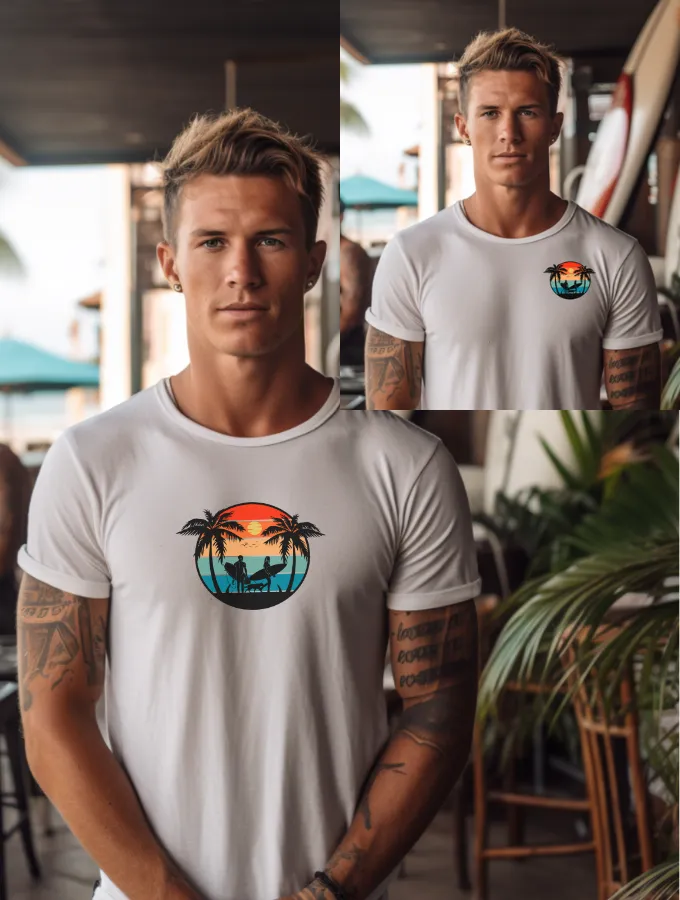 REEF RETRO TEE - VINTAGE SURF SERIES - WHITE