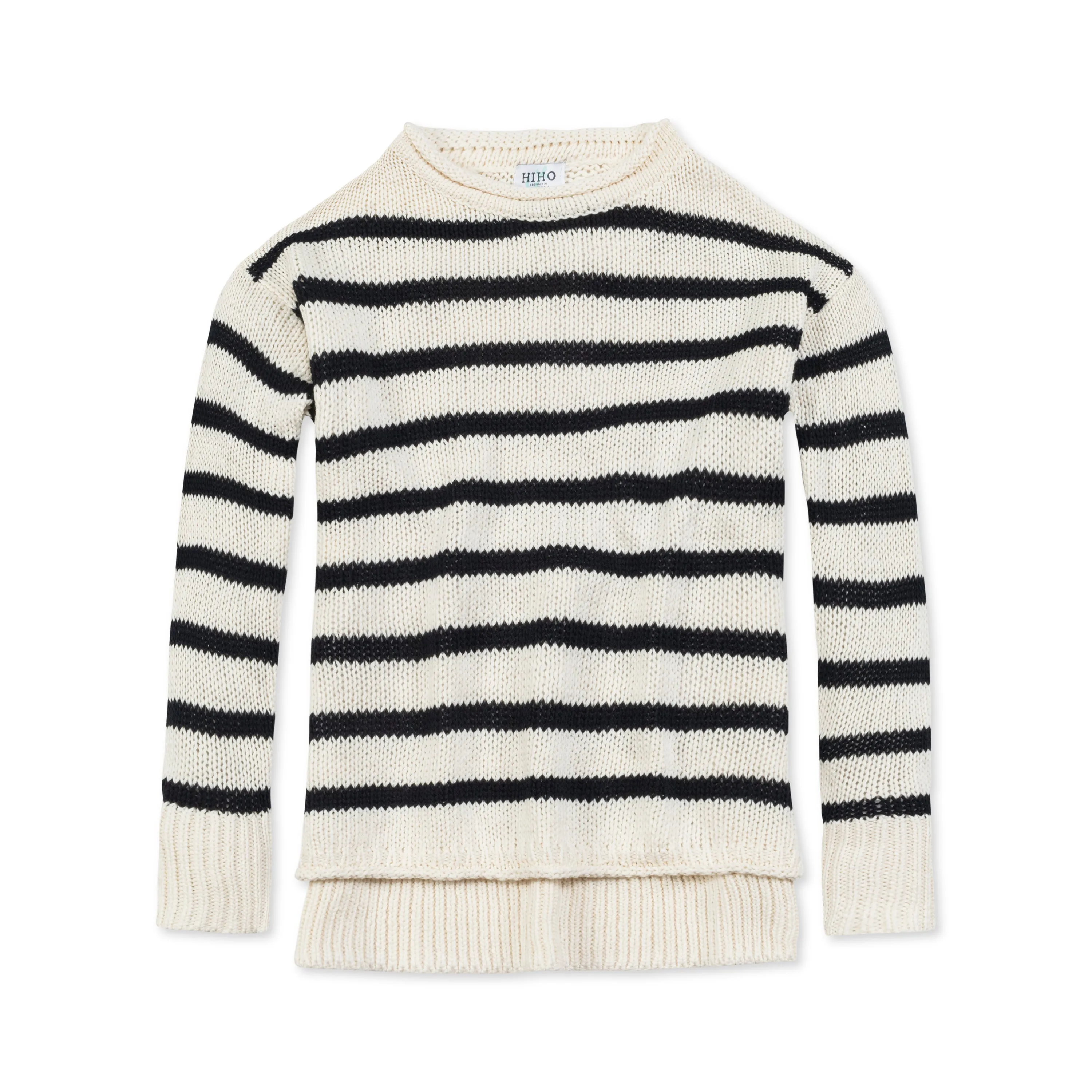 Relaxed Crew Sweater - Night Sky Stripe