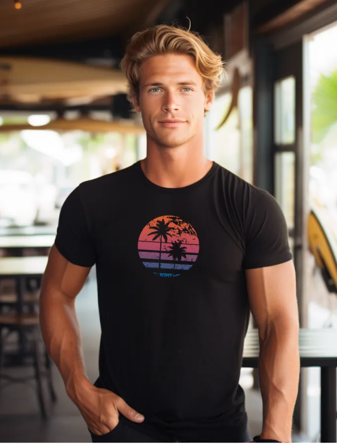 RIP TEE - VINTAGE SURF SERIES - BLACK