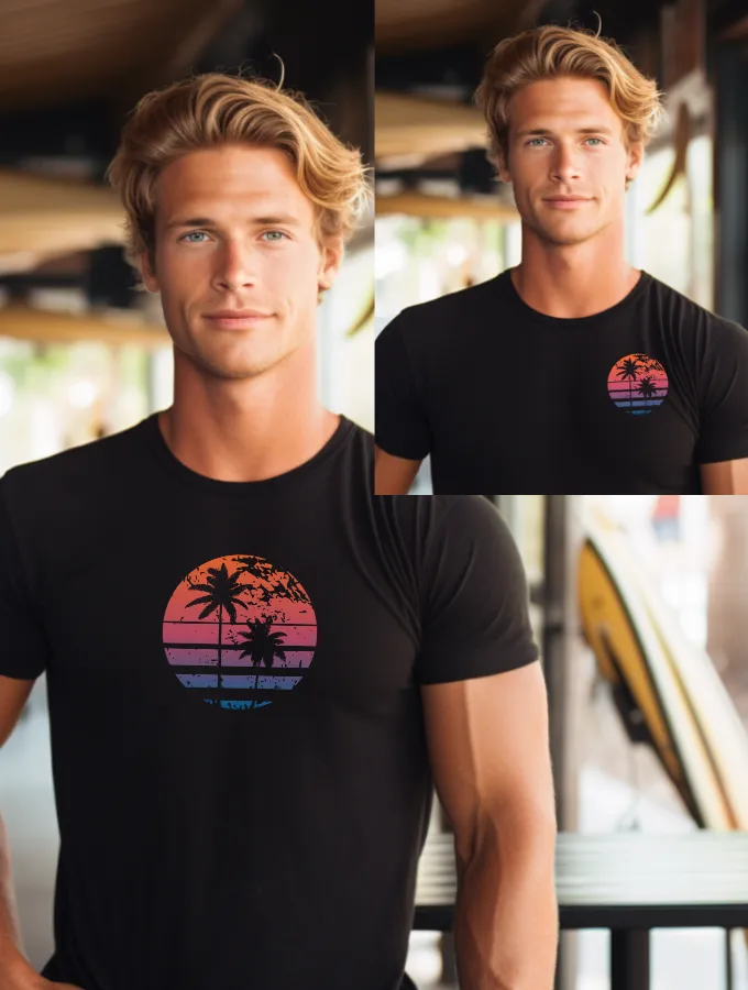 RIP TEE - VINTAGE SURF SERIES - BLACK