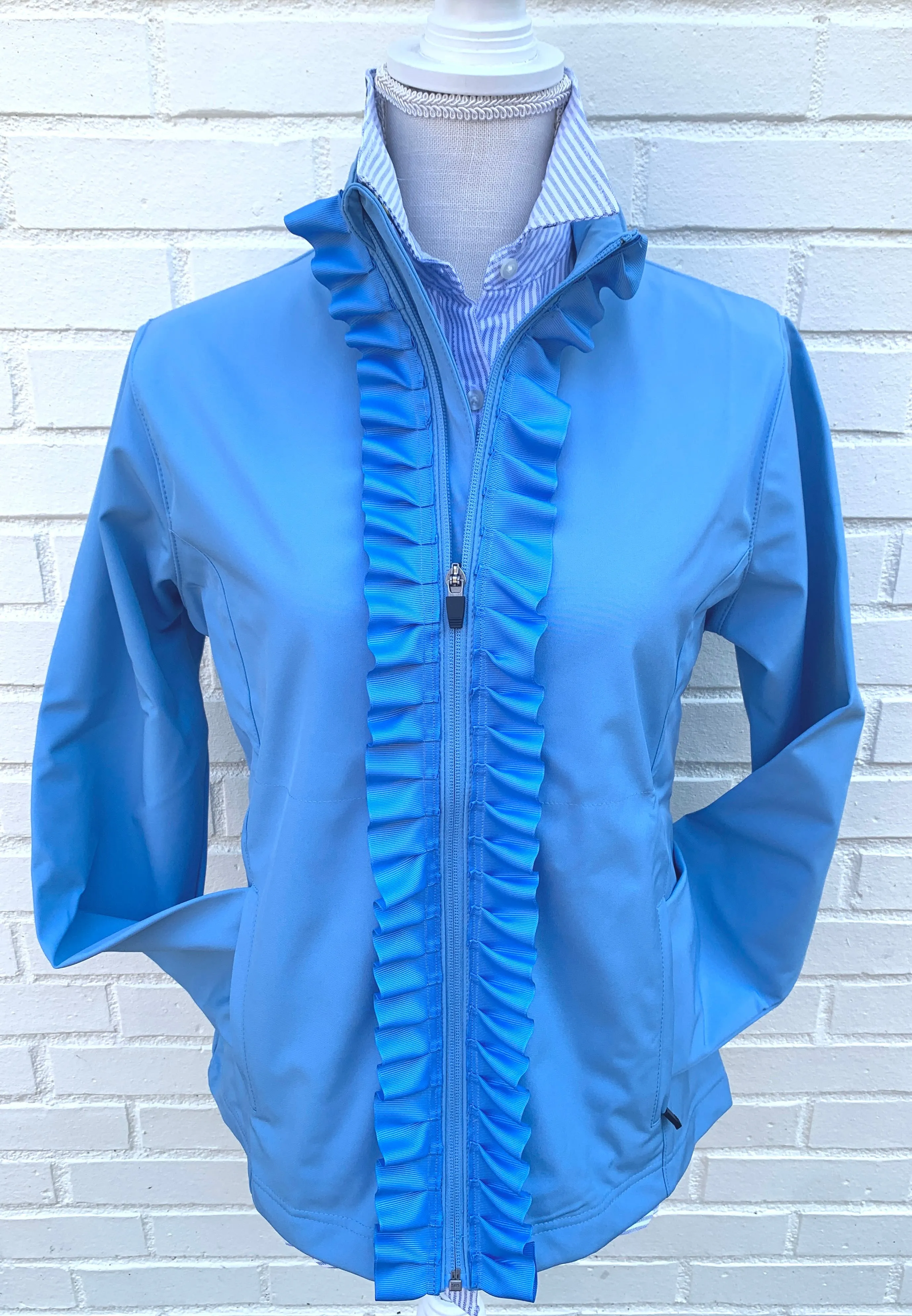 Sailor Soft Shell Jacket - Lt. Blue w Lt. Blue Ruffle Ribbon (SLR05)