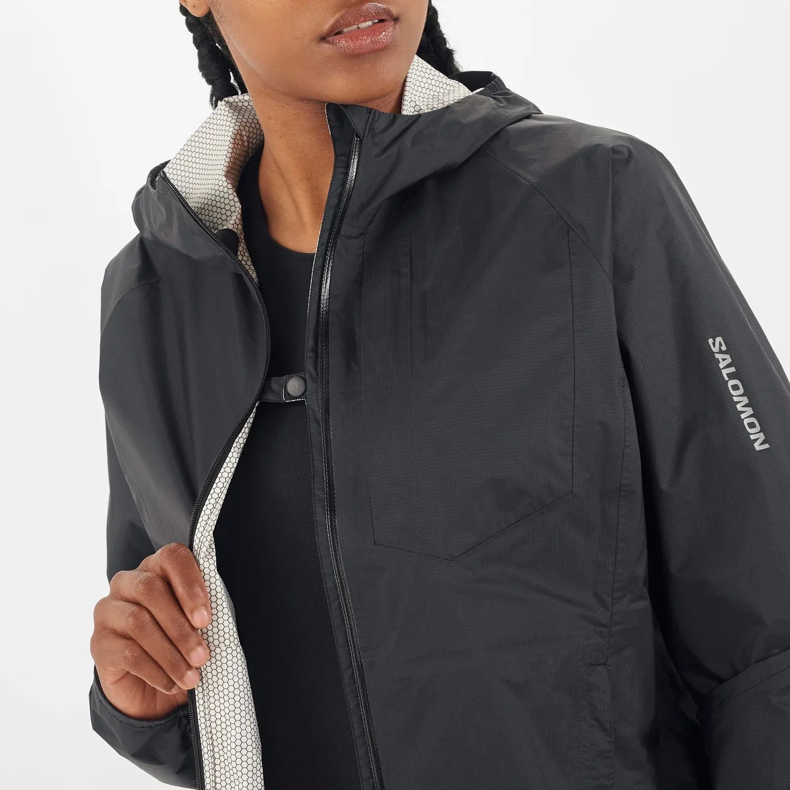 Salomon Bonatti Waterproof Jacket | Deep Black | Womens