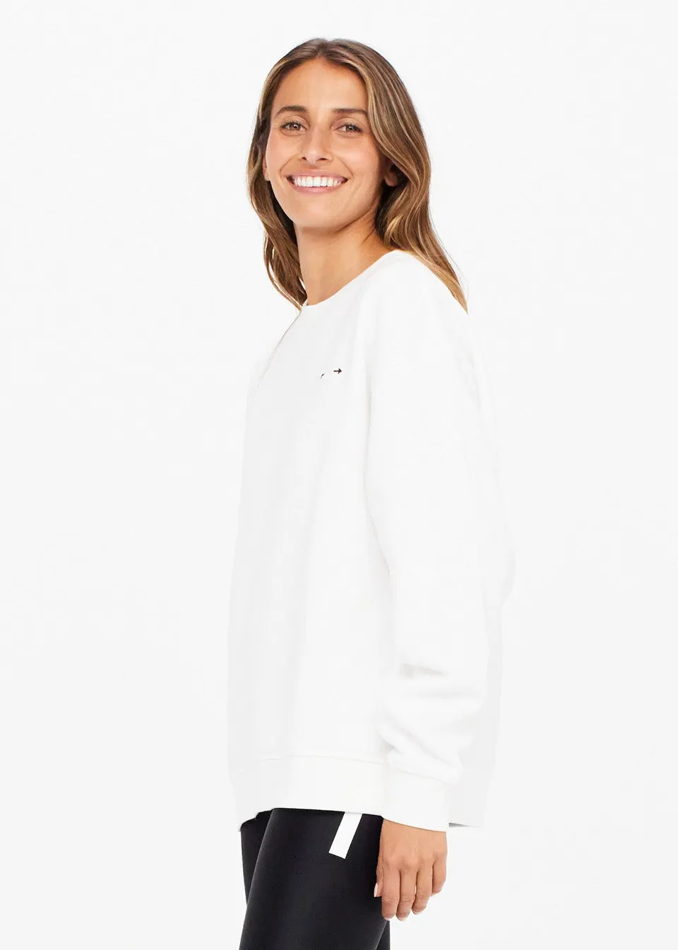 Saturn Arrow Sweater | White