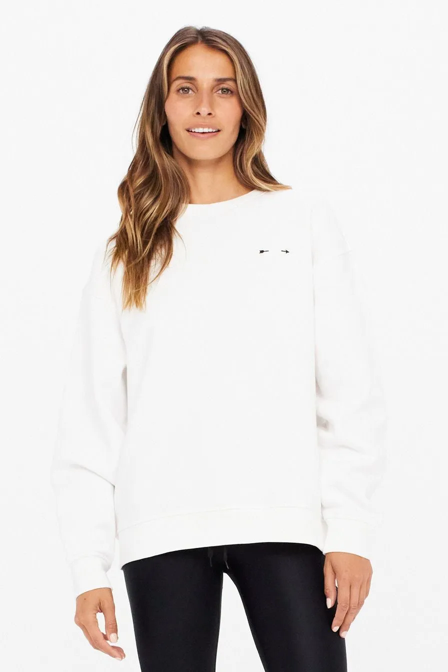 Saturn Arrow Sweater | White