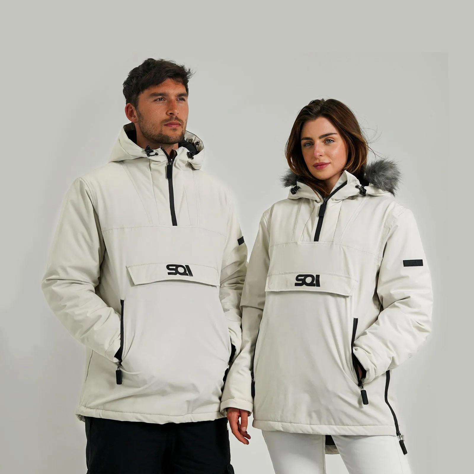 SQI Elements Desert White Ski Jacket