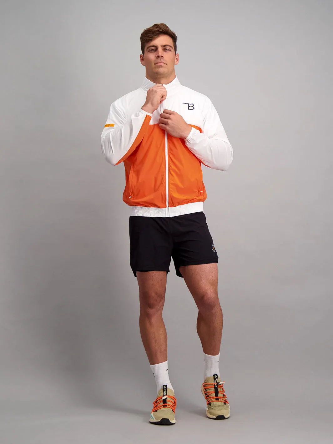 Tokyo Ultra Light Jacket - Orange & White