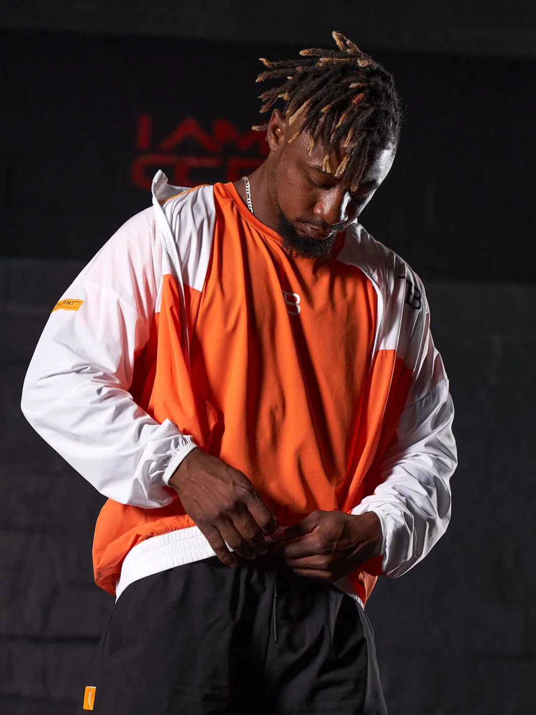 Tokyo Ultra Light Jacket - Orange & White