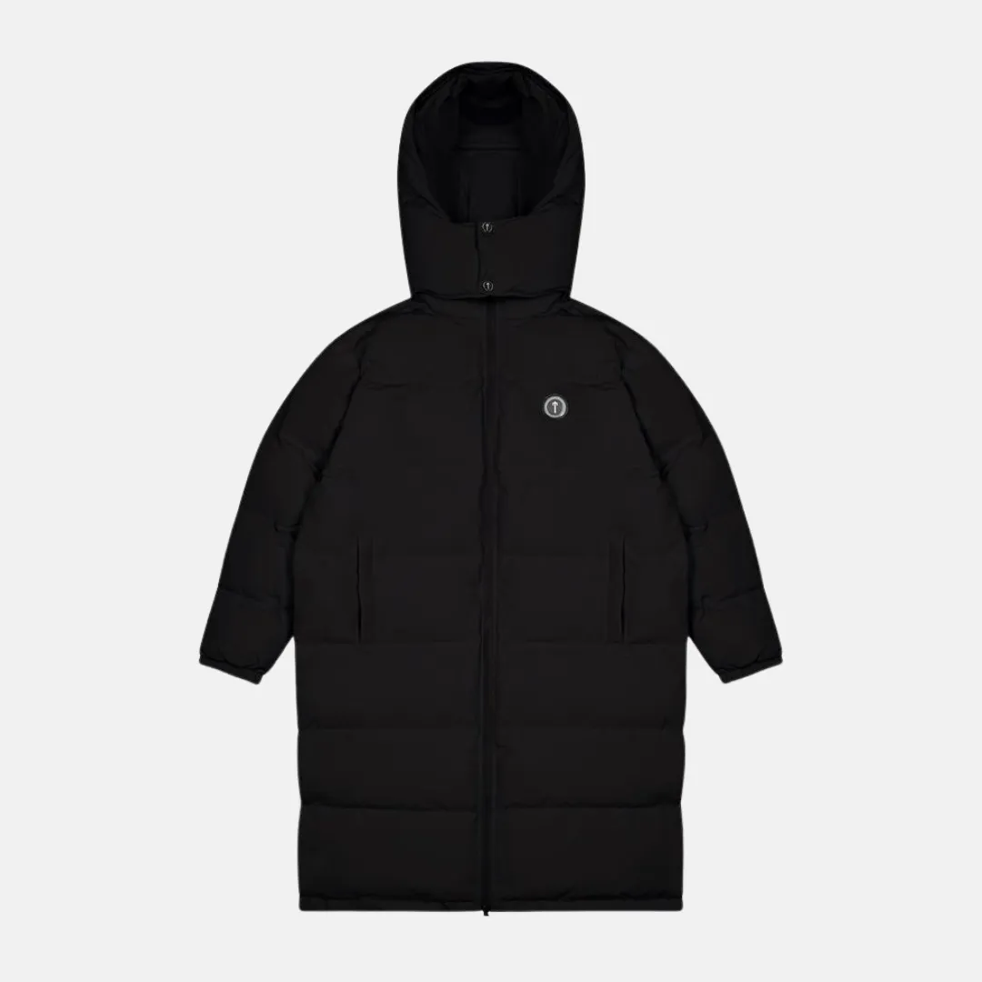 Trapstar Irongate Long Jacket Detachable Hood -  Black