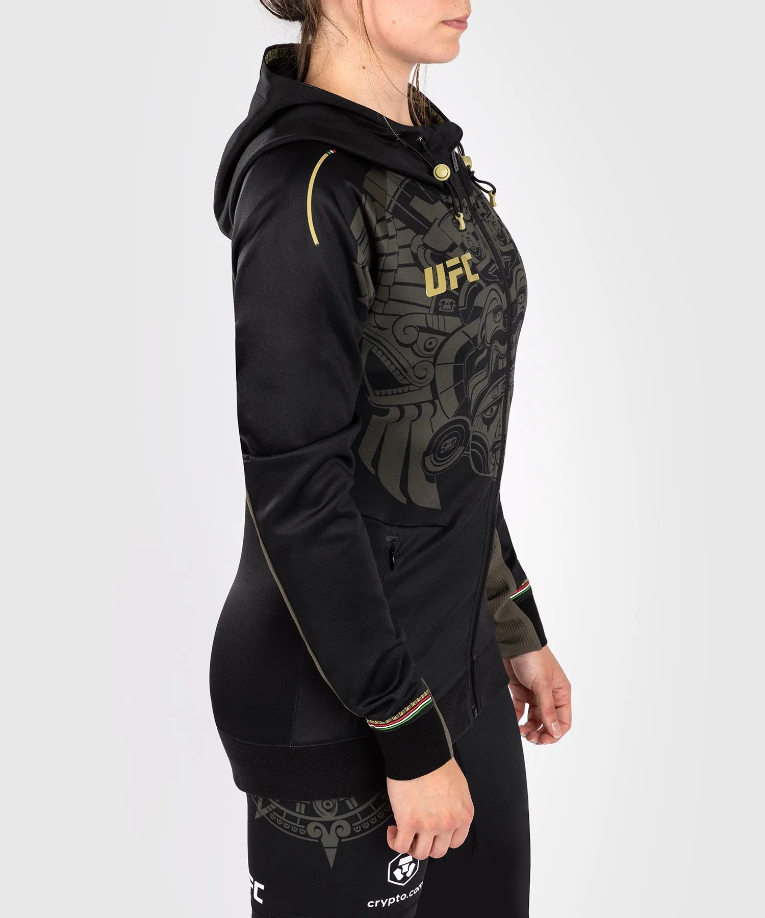 UFC Noche by Venum Personalized Authentic Fight Night Women's Walkout Hoodie - Black