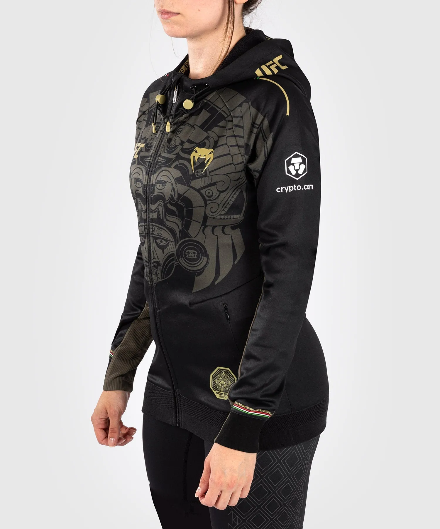 UFC Noche by Venum Personalized Authentic Fight Night Women's Walkout Hoodie - Black