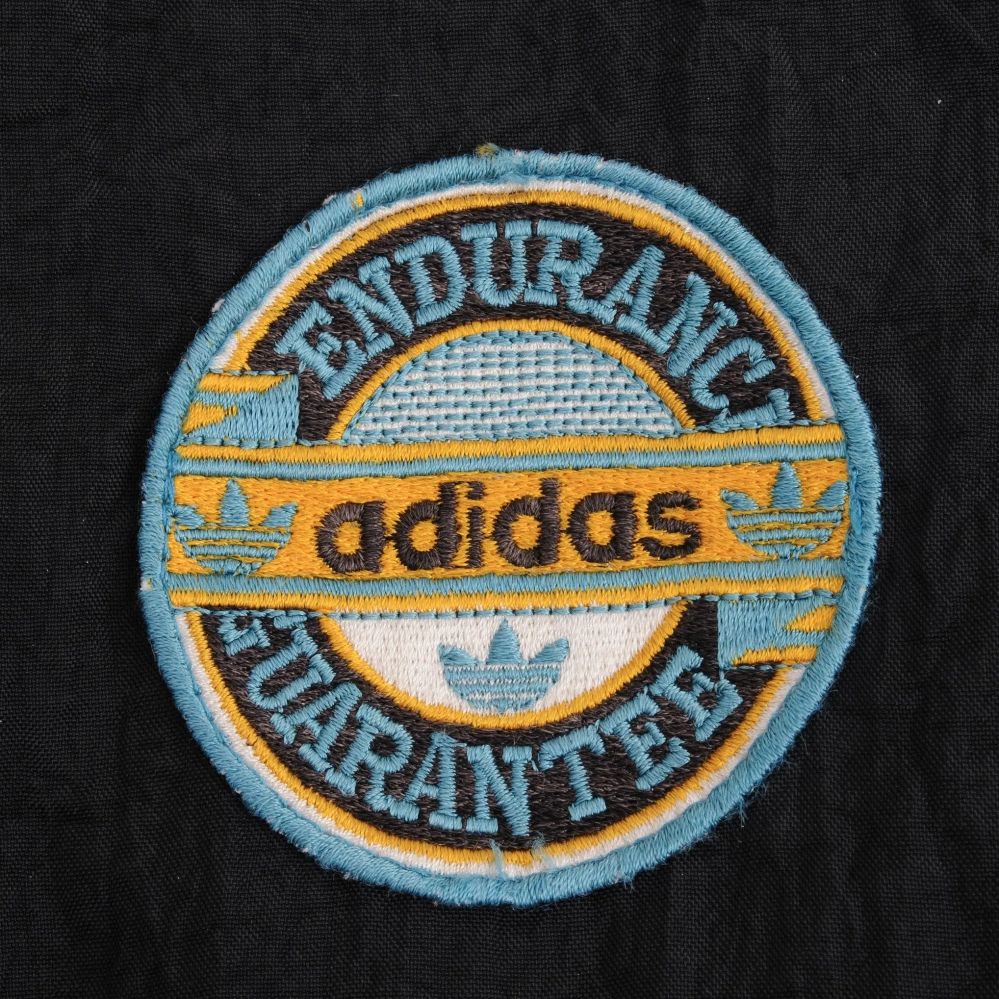 VINTAGE ADIDAS ENDURANCE GUARANTEE VARSITY 1980S TRACK JACKET SIZE MEDIUM