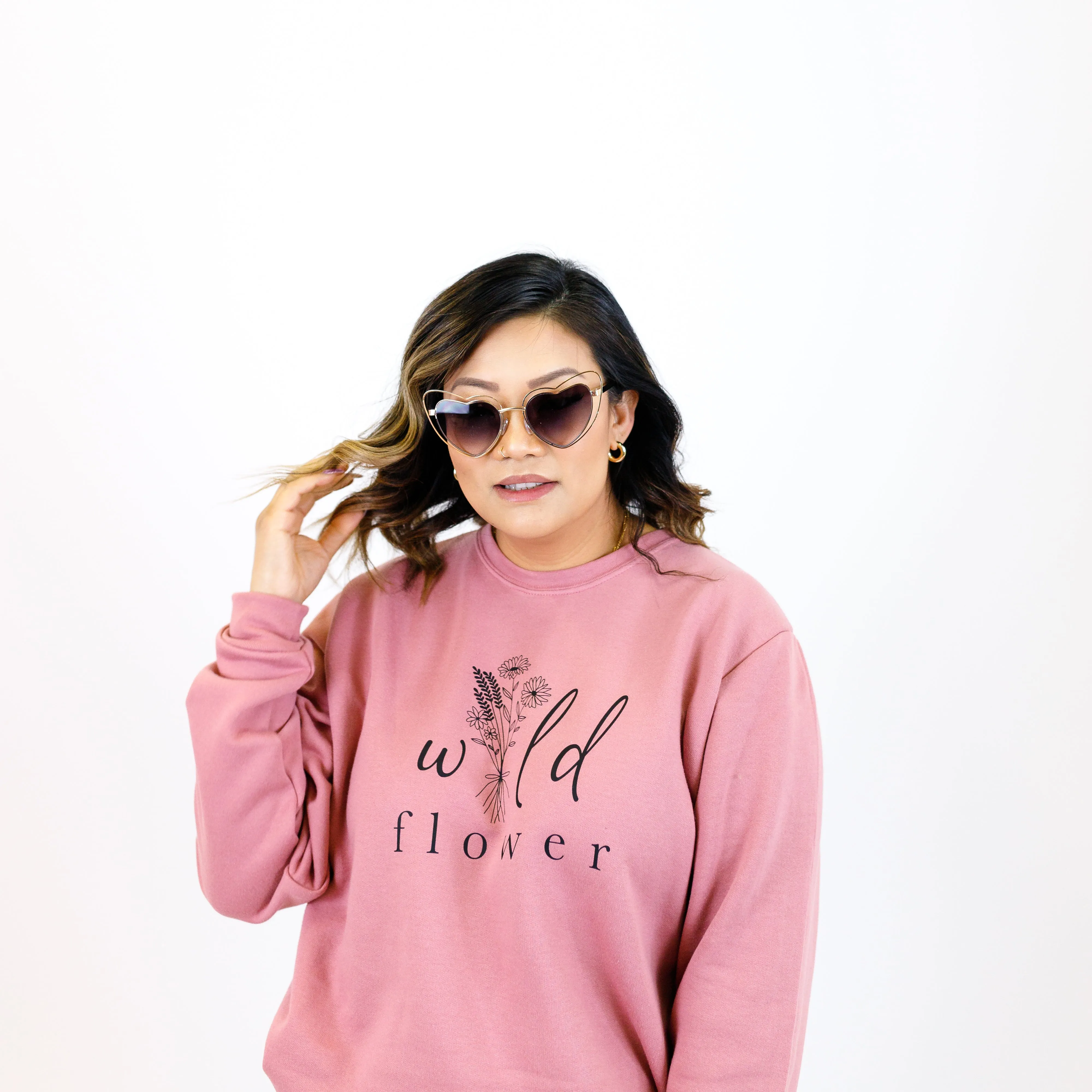 Wild Flower Crewneck Pullovers