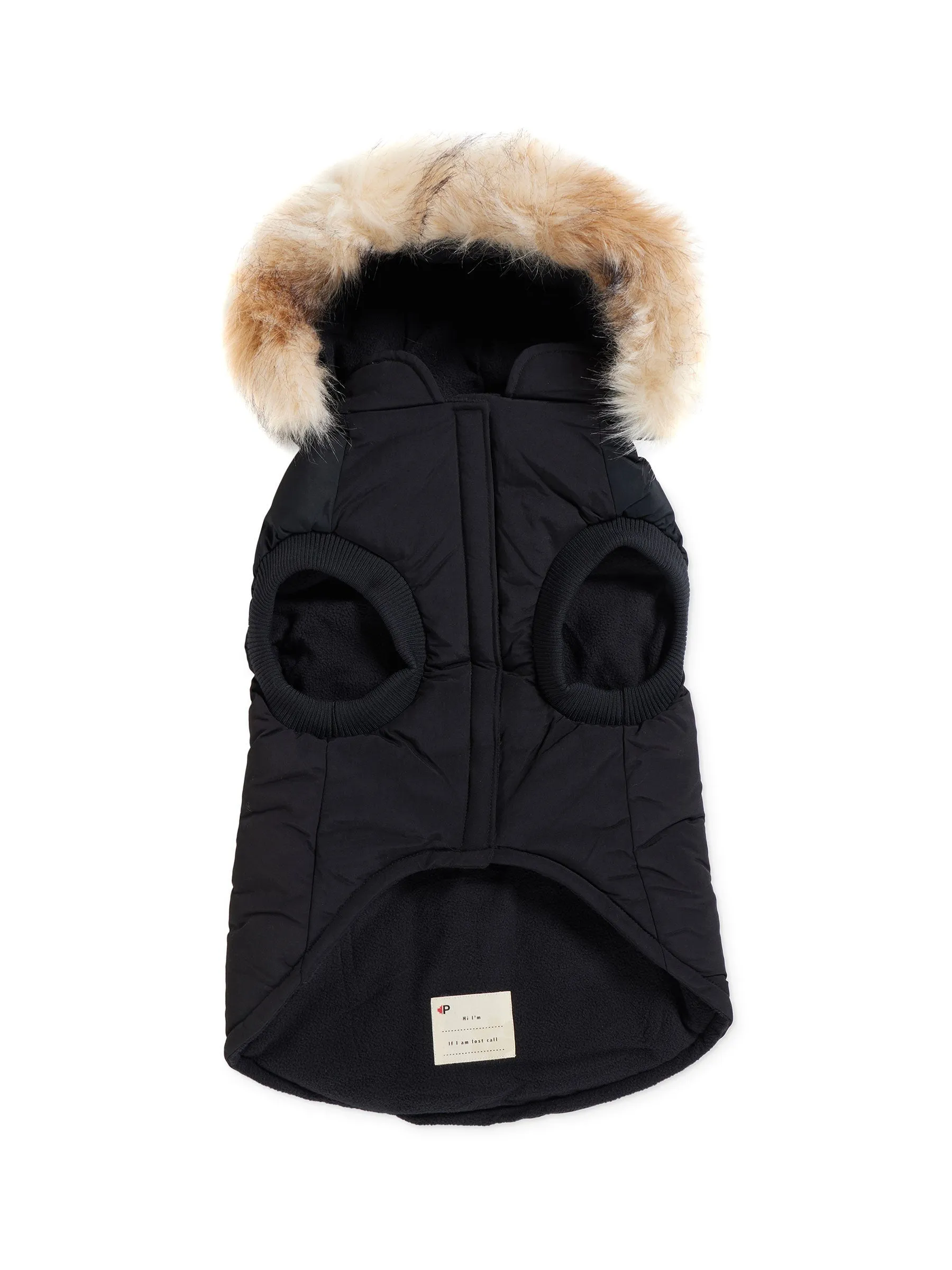 Zeus Jacket for Dogs w/Faux Fur Trim