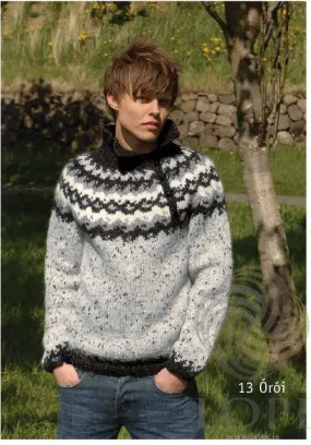 Órói (Disturbance) Mens Wool Sweater Grey